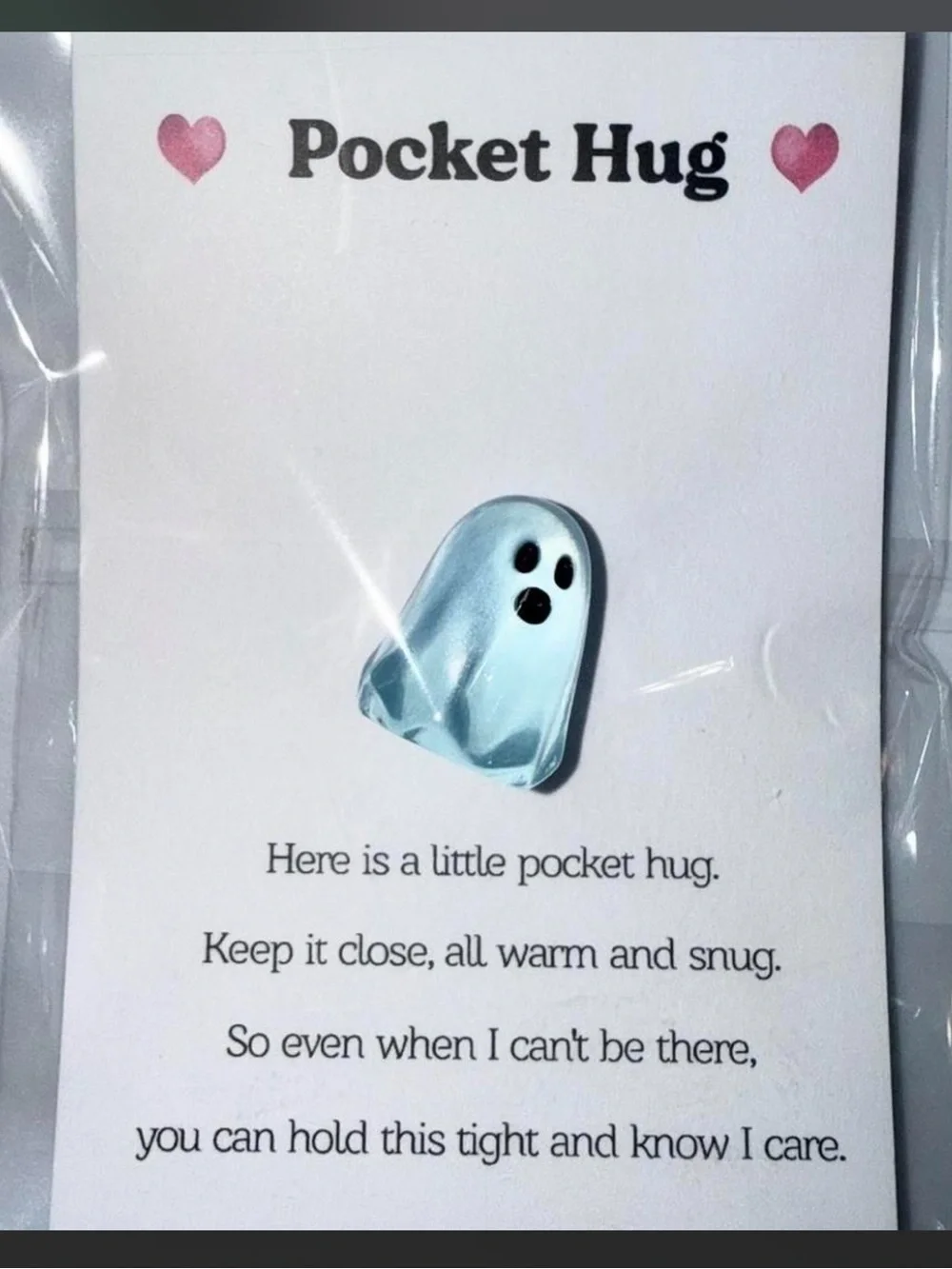 $2 luminous Pocket Hug Ghost hug card $2 WHEN BUNDLED WITH 3 Or More Items